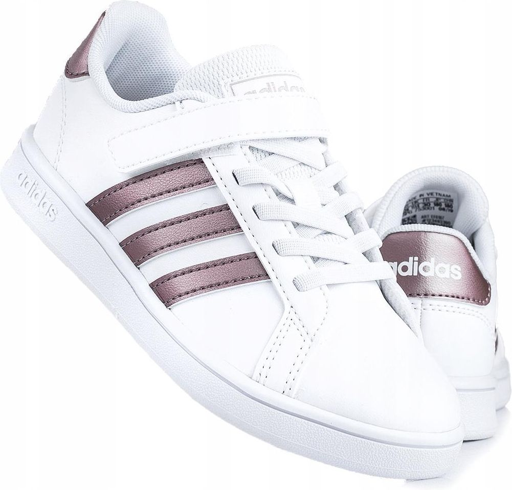 Adidas Buty Dziecięce Sportowe Grand Court Ef0107 - Ceny i