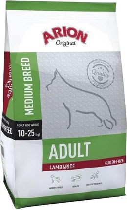 Arion Adult Medium Lamb Rice Jagnięcina Ryż 12Kg