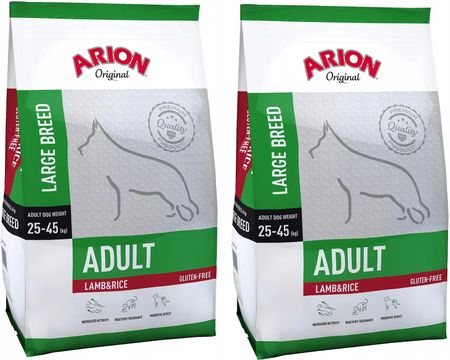 Arion Adult Large Lamb Rice 2X12Kg