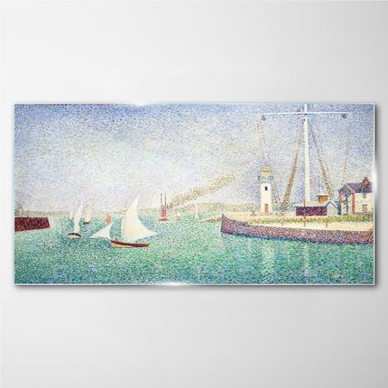Coloray Obraz Na Szkle Wejście Do Portu Seurat