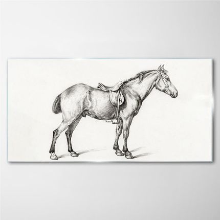 Coloray Obraz Na Szkle Rysunek Zwierzę Koń