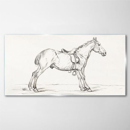 Coloray Obraz Na Szkle Rysunek Zwierzę Koń