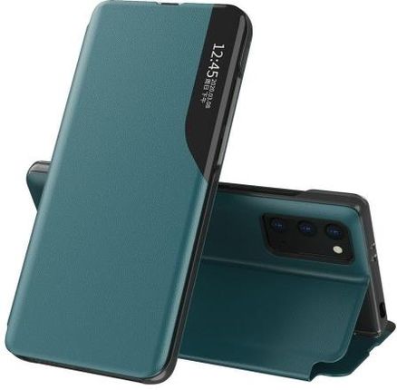 Hurtel Eco Leather View Case do Xiaomi Poco M3 Zielony