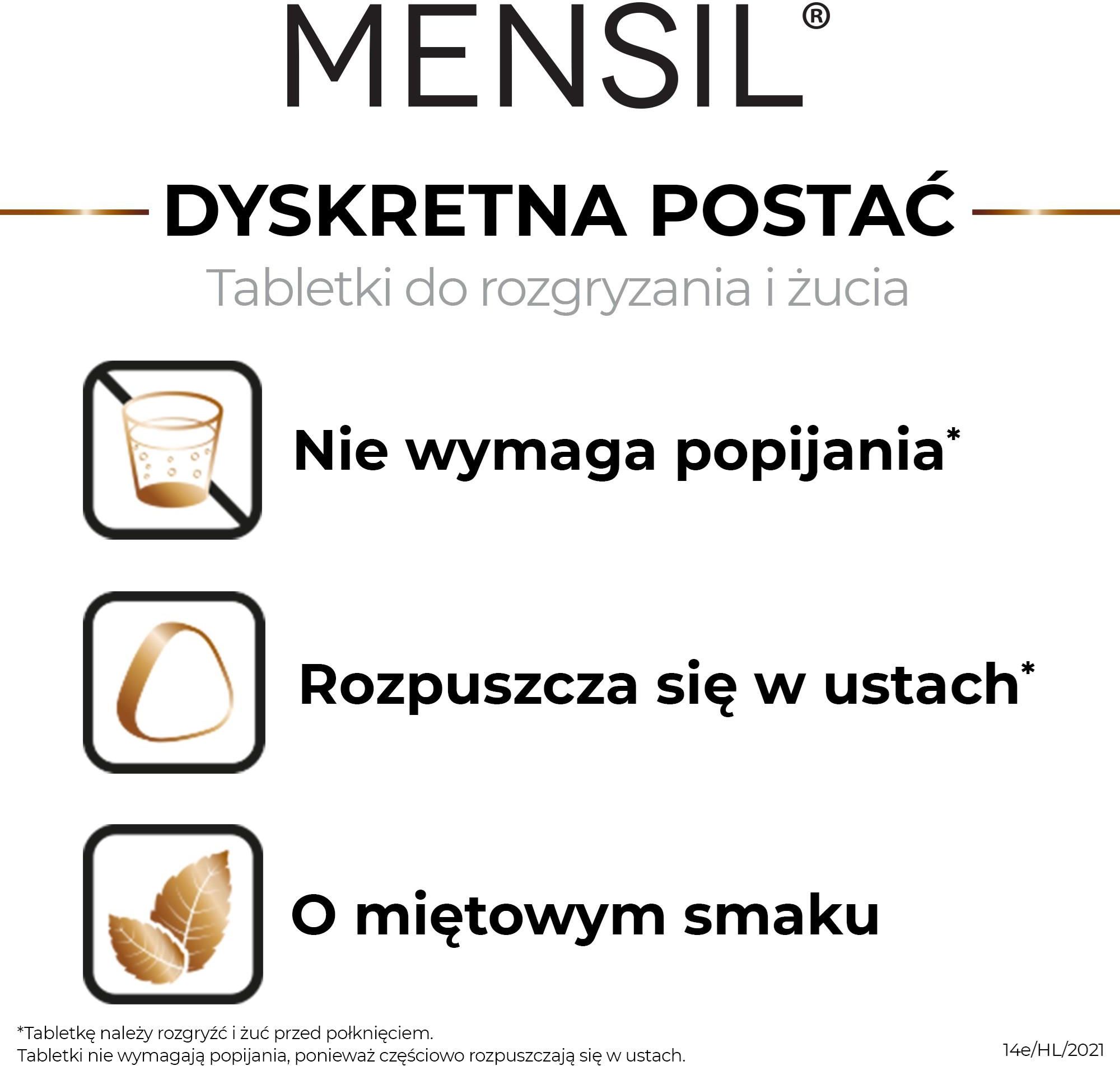 Mensil 25mg 8 tabl. - zdjęcie 2 Mensil 25mg 8 tabl.