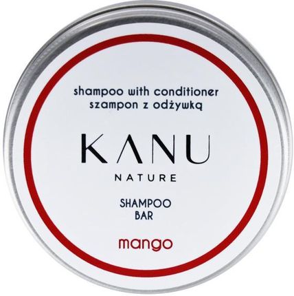 Kanu Nature Szampon Do Włosów 2w1 W Metalowym Opakowaniu Shampoo With Conditioner Shampoo Bar Mango 75 g