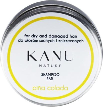 Kanu Nature Szampon Do Włosów Suchych I Zniszczonych W Metalowym Opakowaniu Shampoo Bar Pina Colada For Dry And Damaged Hair 75 g