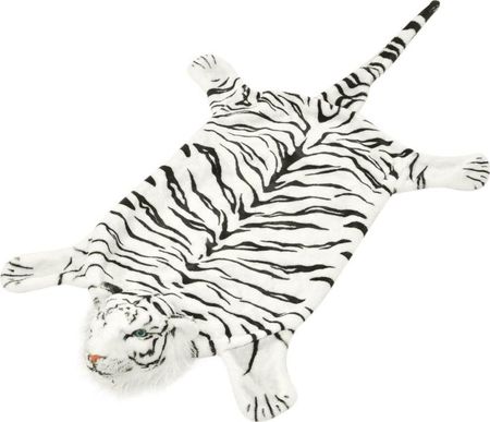 Vidaxl Pluszowy Dywanik - Tygrys 144 Cm Biały