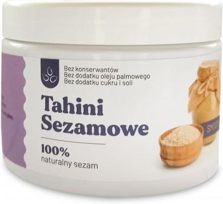 Migogroup Pasta Sezamowa – Tahini, Masło Sezamowe 100% 500G