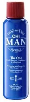 CHI MAN 3w1 męski szampon odżywka żel z OUD 30ml
