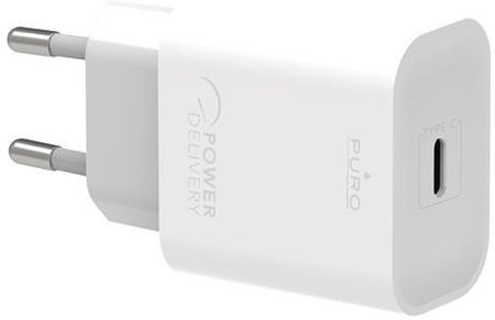 Puro Fast Travel Charger - Ładowarka sieciowa USB-C Power Delivery 20W (biały)