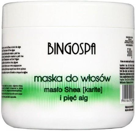 BINGO COSMETICS SPA Maska do włosów z masłem Shea i pięcioma algami 500ml