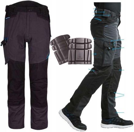 Portwest Uk38 Spodnie Robocze Grey Stretch 54
