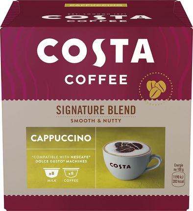 Costa Coffee Signature Blend Cappuccino kawa w kapsułkach kompatybilna z ekspresami Nescafè Dolce Gusto - 16 szt.