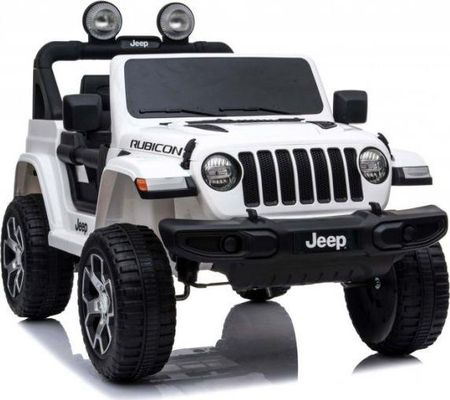 Super-Toys Jeep Wrangler Rubicon Miękkie Koła Miękkie Siedzenie Pełna Opcja/Dk-Jwr555 Biały
