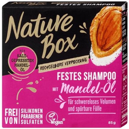 Nature Box Szampon W Kostce Z Olejkiem Migdałowym 85 g