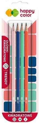 Gdd Ołówek Kwadratowy Trendy Hb Happy Color