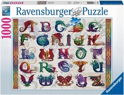 Zdjęcie Ravensburger Puzzle 1000El. Alfabet Smoków (168149) - Kłodawa