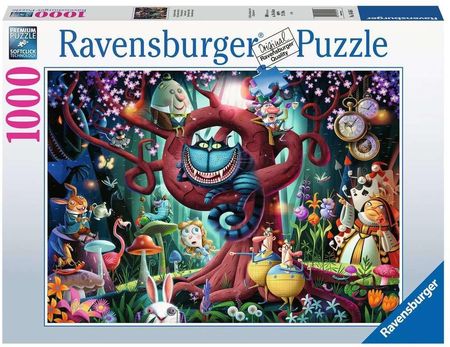 Ravensburger Puzzle 1000El. Alicja W Krainie Czarów Czarne Charaktery (164561)
