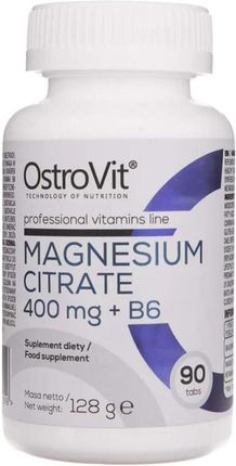 OstroVit Cytrynian Magnezu 400 mg + B6 90 tabl