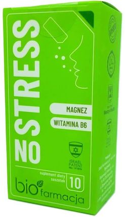 Biofarmacja No Stress Organiczny Bio Magnez + Witamina B6 10 sasz