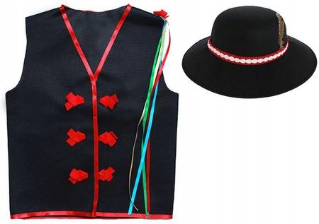 Strój Górala Kamizelka Czapka Góralska