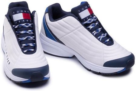 Tommy Jeans Sneakersy Heritage Mix Sneaker EM0EM00585 Bia y Ceny i opinie Ceneo.pl