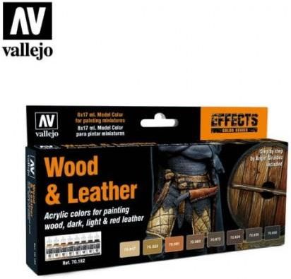 Vallejo 70.182 Zestaw Wood & Leather (Vall70182)