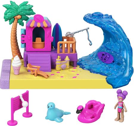 Mattel Polly Pocket Słoneczna plaża GTM66 GTM68