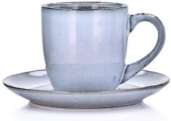 Duka Filiżanka Ze Spodkiem Lagun 170ml Szara Niebieska Kamionka ...