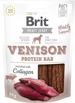 Brit Jerky Snack Venison Protein Bar 80G