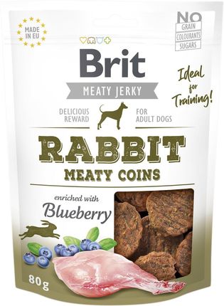 Brit Jerky Snack Rabbit Meaty Coins 80G