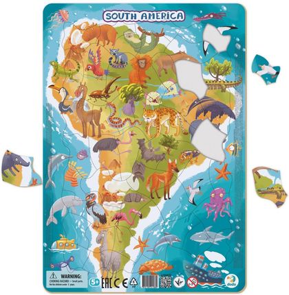 Dodo Puzzle 53El. Ramkowe Ameryka Południowa Dopr300178