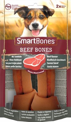 Smartbones Beef Medium Gryzak Dla Psów Ras Średnich Wołowina 2szt. 158G