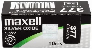 5 Maxell SR626SW 377 Silver Oxide Watch Batteries