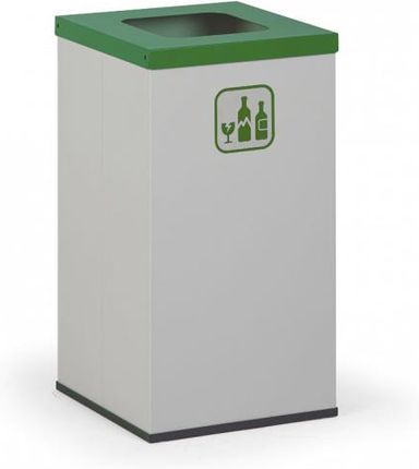 B2B Partner Kosz Do Segregacji Śmieci Z Wewnętrznym Pojemnikiem 42 L Zielony
