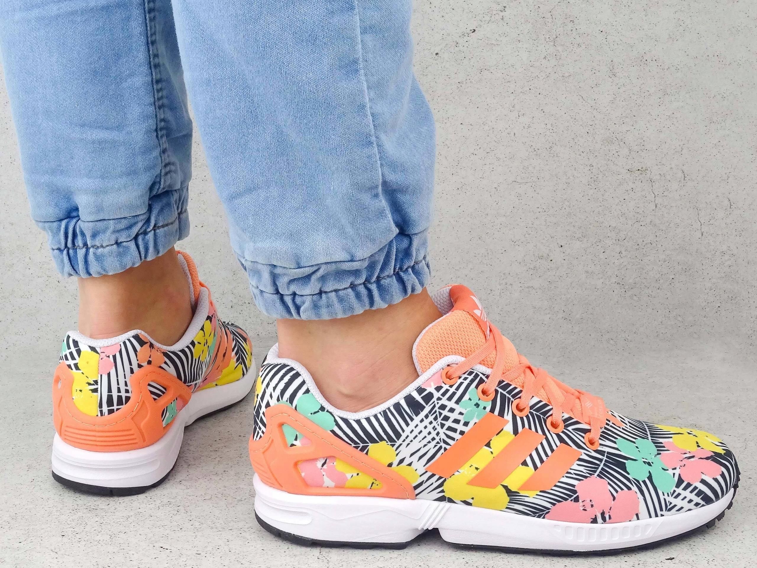 コーラル Sneakersy adidas Zx Flux C S76301 Kolorowy | eobuwie.com.pl