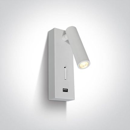 Onelight z włącznikiem i USB Kandila biały 65746A/W/W (65746AWW)