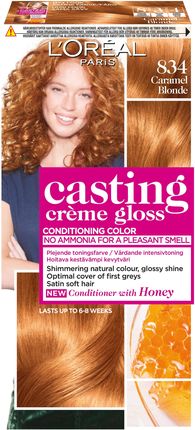 L'Oreal Casting Creme Gloss Farba do włosów 834 Bursztynowy Blond