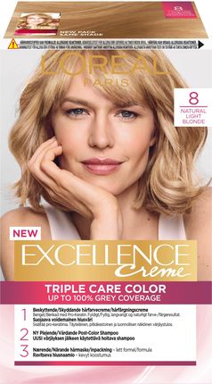 L'Oreal Excellence Farba do włosów 8 Jasny Blond