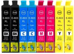 SUPERBULK ZESTAW 2 KOMPLET TUSZY DO DRUKARKI EPSON (ZAMIENNIK T603-04) EXPRESSION HOME XP2100, XP2105, XP3100, XP3105