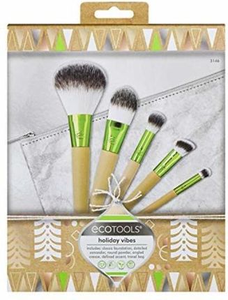 ECOTOOLS ZESTAW PĘDZLI DO MAKIJAŻU HOLIDAY VIBES 6szt