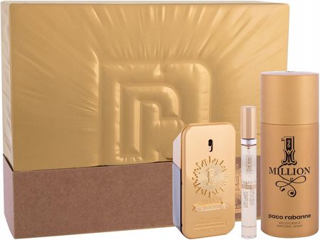 Paco Rabanne 1 Million Zestaw Perfumy 50 ml + Dezodorant 150 ml + Perfumy 10 ml