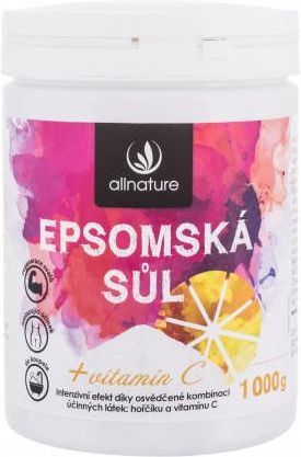 Allnature Epsom Salt Vitamin C Sól Do Kąpieli 1000 g Unisex