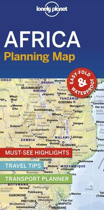 Afryka mapa do planowania Lonely Planet 2019