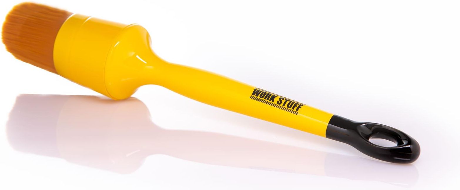 Work Stuff Set Da 3 Spazzole Per Detailing Auto Albino Orange: Setole Morbide E Resistenti Per Interni Ed Esterni! - 3