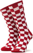 Vans Skarpety Wysokie Damskie Checkerboard Crew VN0A3H3NRLM1 r.38,5/42 Czerwony