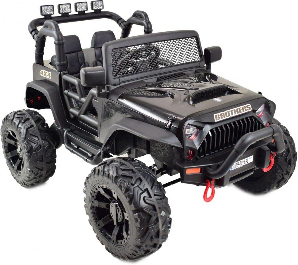 SUPERTOYS JEEP NA AKUMULATOR BROTHERS , WSPOMAGANIE KIEROWNICY