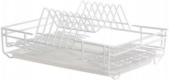 Zdjęcie Metpol Suszarka Do Naczyń 1 Poziomowa 35Cm Biała Z Tacką (204021110) - Gliwice