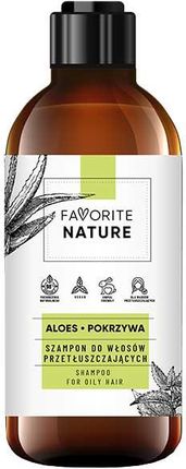 Favorite Nature Szampon Do Włosów Przetłuszczających Się Aloes + Pokrzywa 400 ml