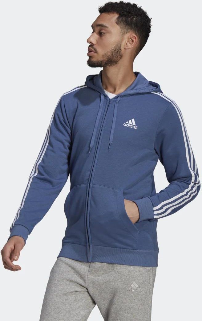 Adidas Essentials French Terry 3 Stripes Full Zip Hoodie GK9035 - Ceny i  opinie - Ceneo.pl